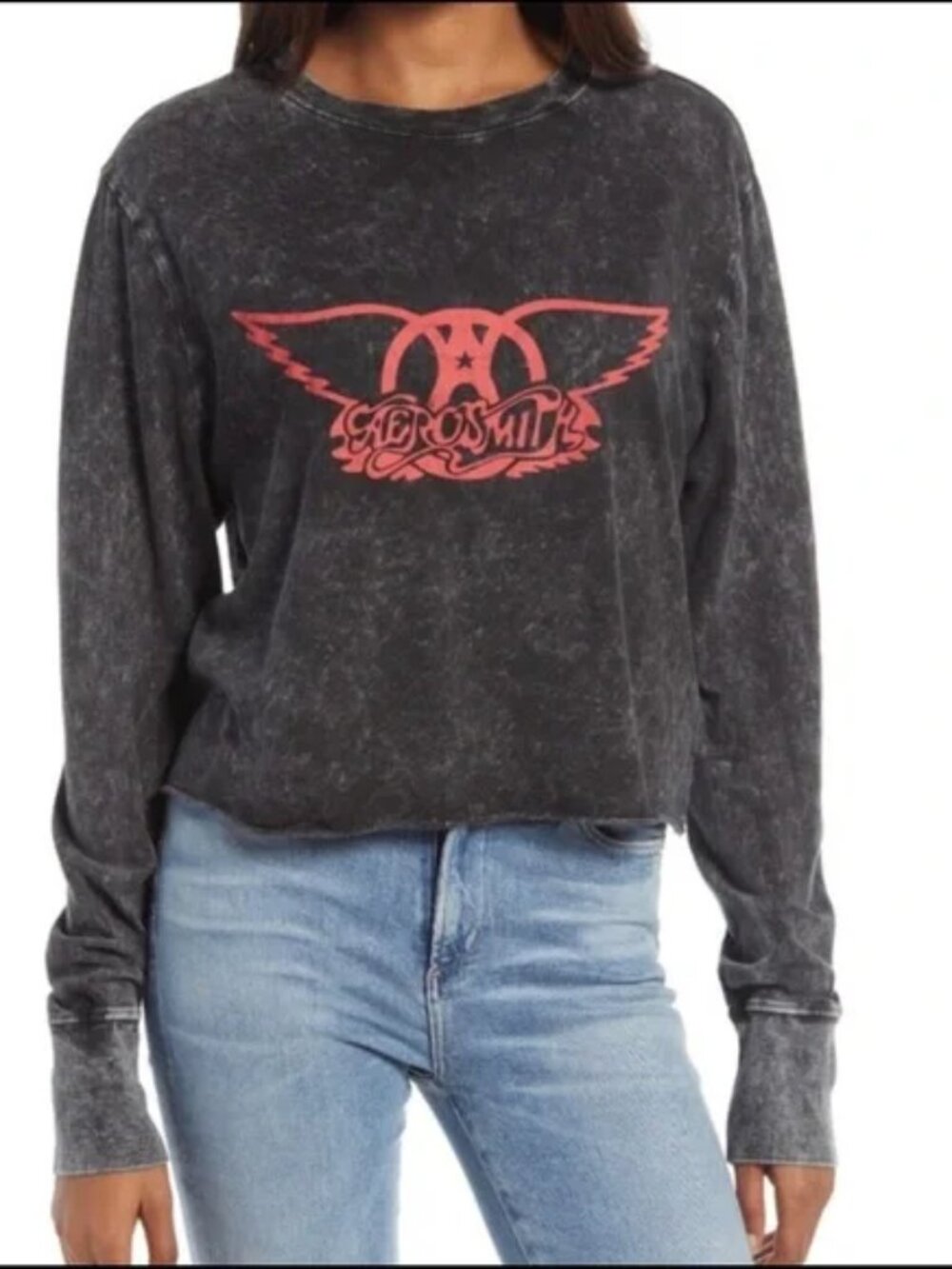 Treasure and Bond Aerosmith long sleeve tee M Vintage Wash